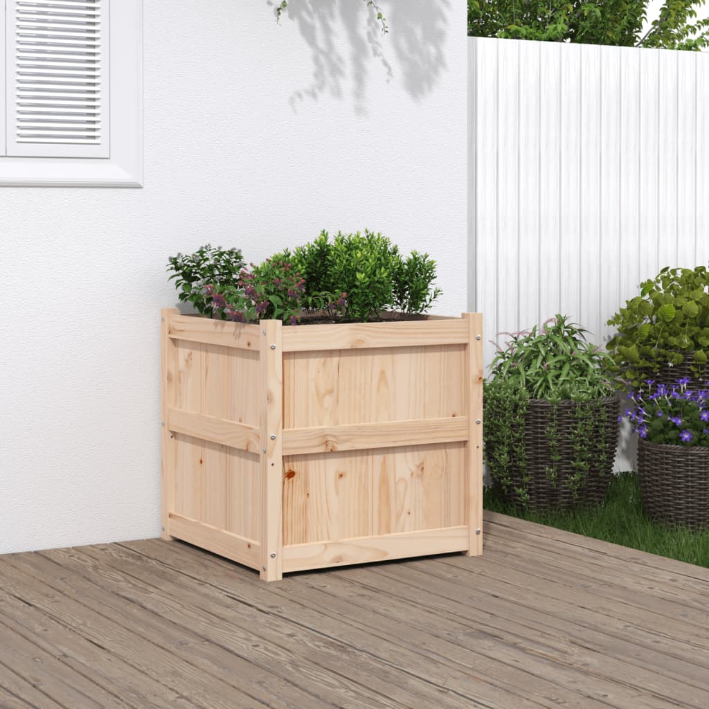 E-shop Multidom Záhradný kvetináč 60x60x60 cm masívna borovica