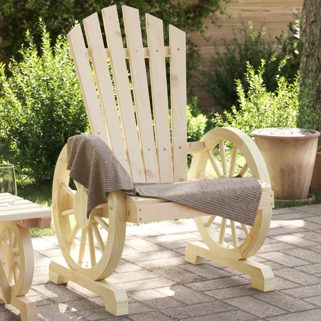 E-shop Multidom Záhradná stolička Adirondack jedľový masív