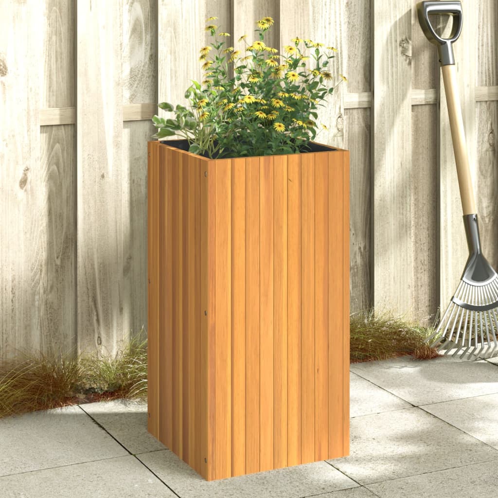 E-shop Multidom Záhradný kvetináč 45x45x90 cm masívna akácia