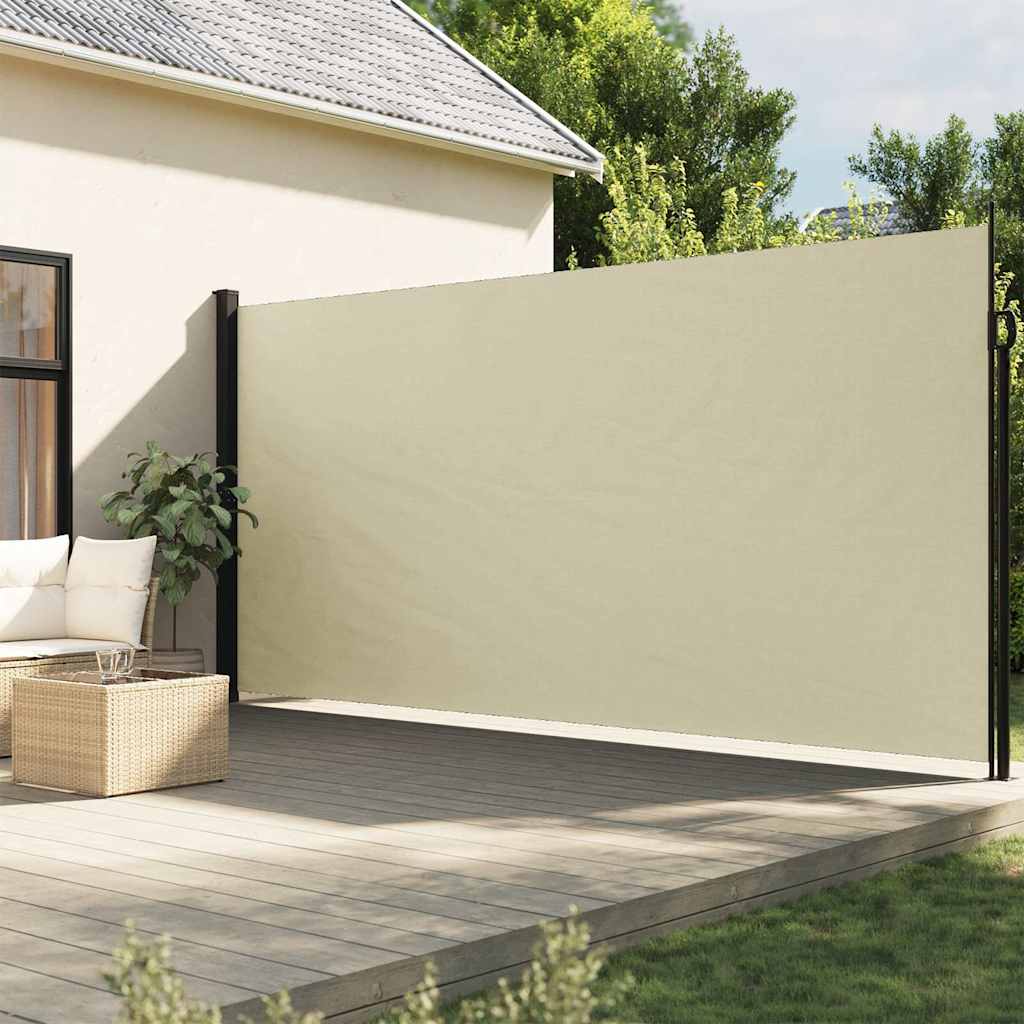 E-shop Multidom Zaťahovacia bočná markíza, krémová 220x600 cm
