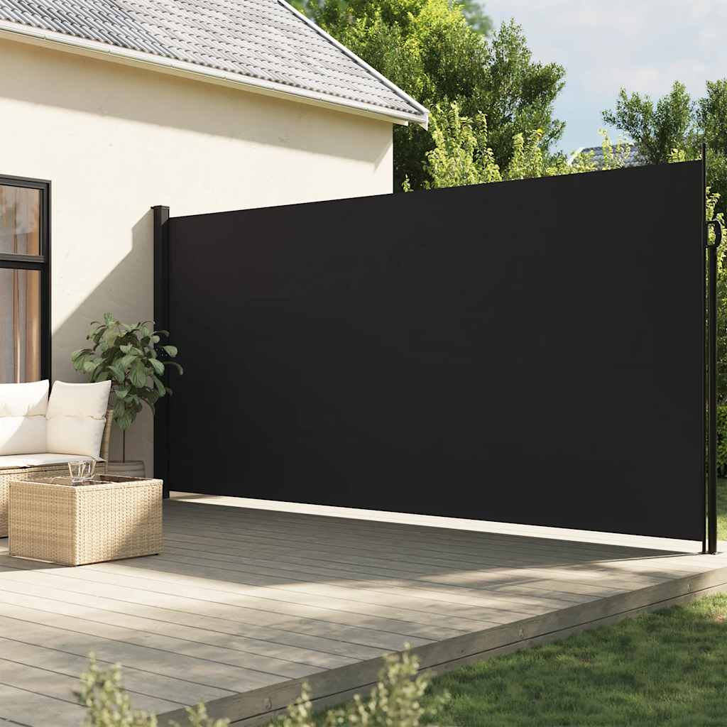 E-shop Multidom Zaťahovacia bočná markíza čierna 220x500 cm