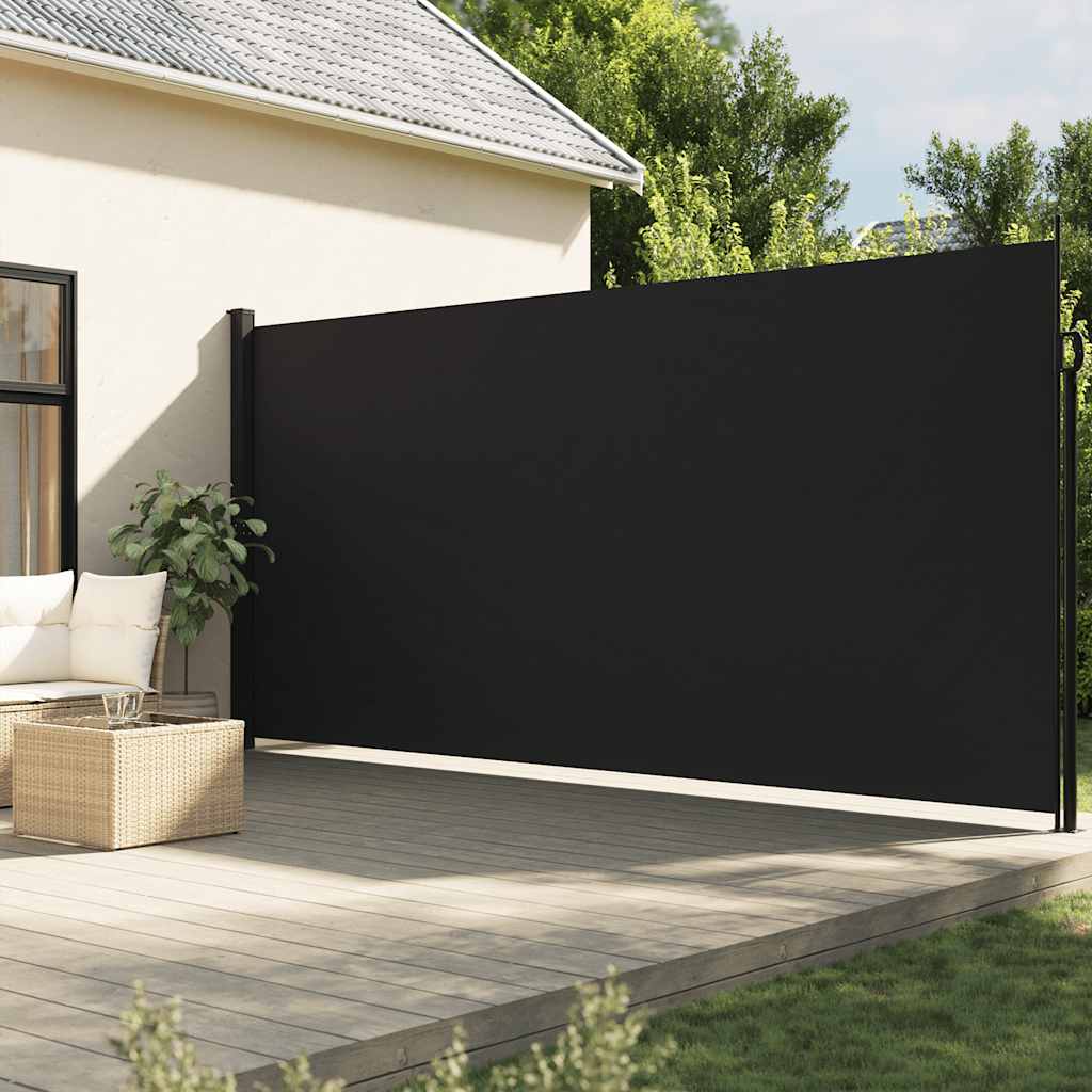 E-shop Multidom Zaťahovacia bočná markíza, čierna 200x600 cm