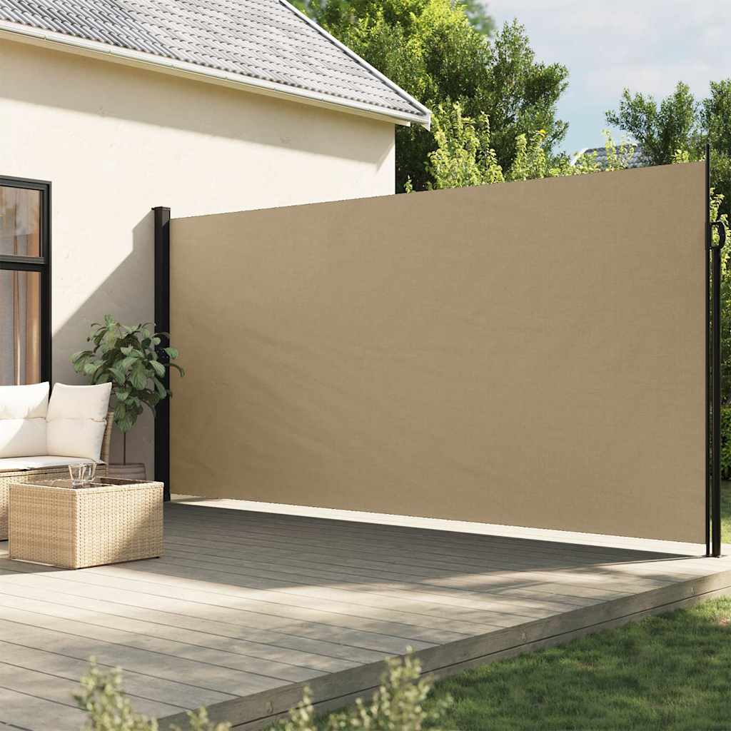E-shop Multidom Zaťahovacia bočná markíza, béžová 200x500 cm