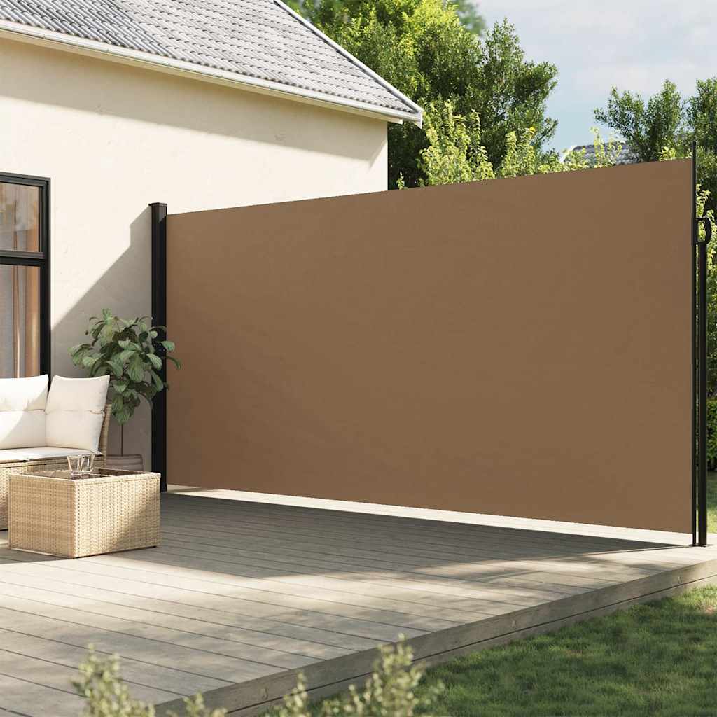 E-shop Multidom Zaťahovacia bočná markíza, sivohnedá 220x500 cm