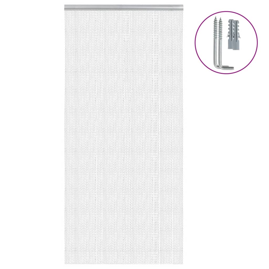 E-shop Multidom Záves na dvere 100x200 cm hliník