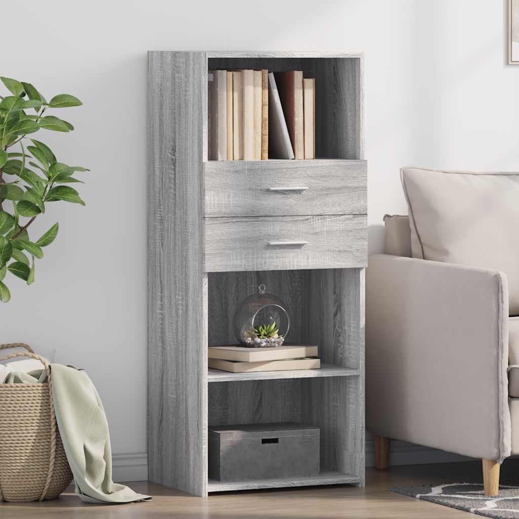 E-shop Multidom Vysoká skrinka siá sonoma 50x42,5x124 cm kompozitné drevo