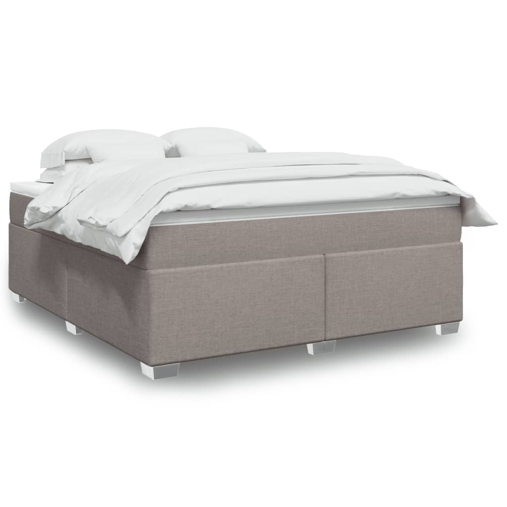 E-shop Multidom Posteľný rám boxspring s matracom sivohned 180x200 cm látka