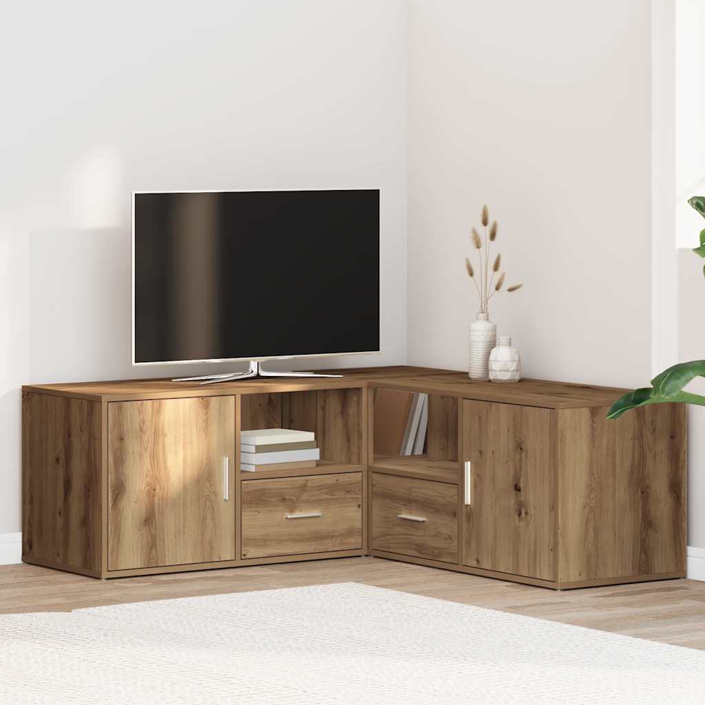 E-shop Multidom Rohová skriňa dub artisan 200x40x45 cm kompozitné drevo
