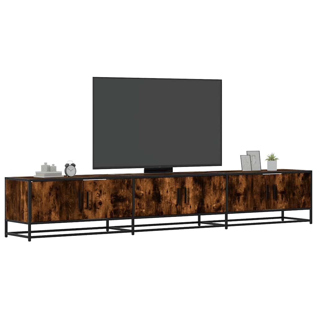 E-shop Multidom TV skrinka dymový dub 240x35x41 cm kompozitné drevo