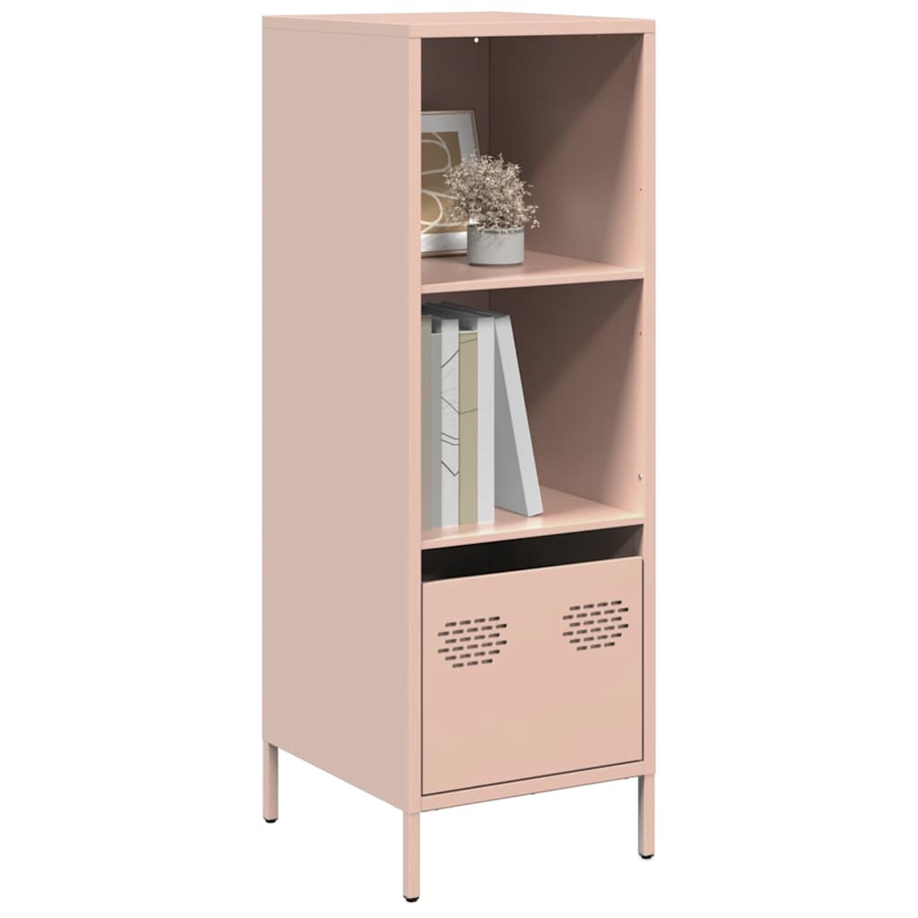 E-shop Multidom Vysoká skrinka ružová 35x39x103,5 oceľ