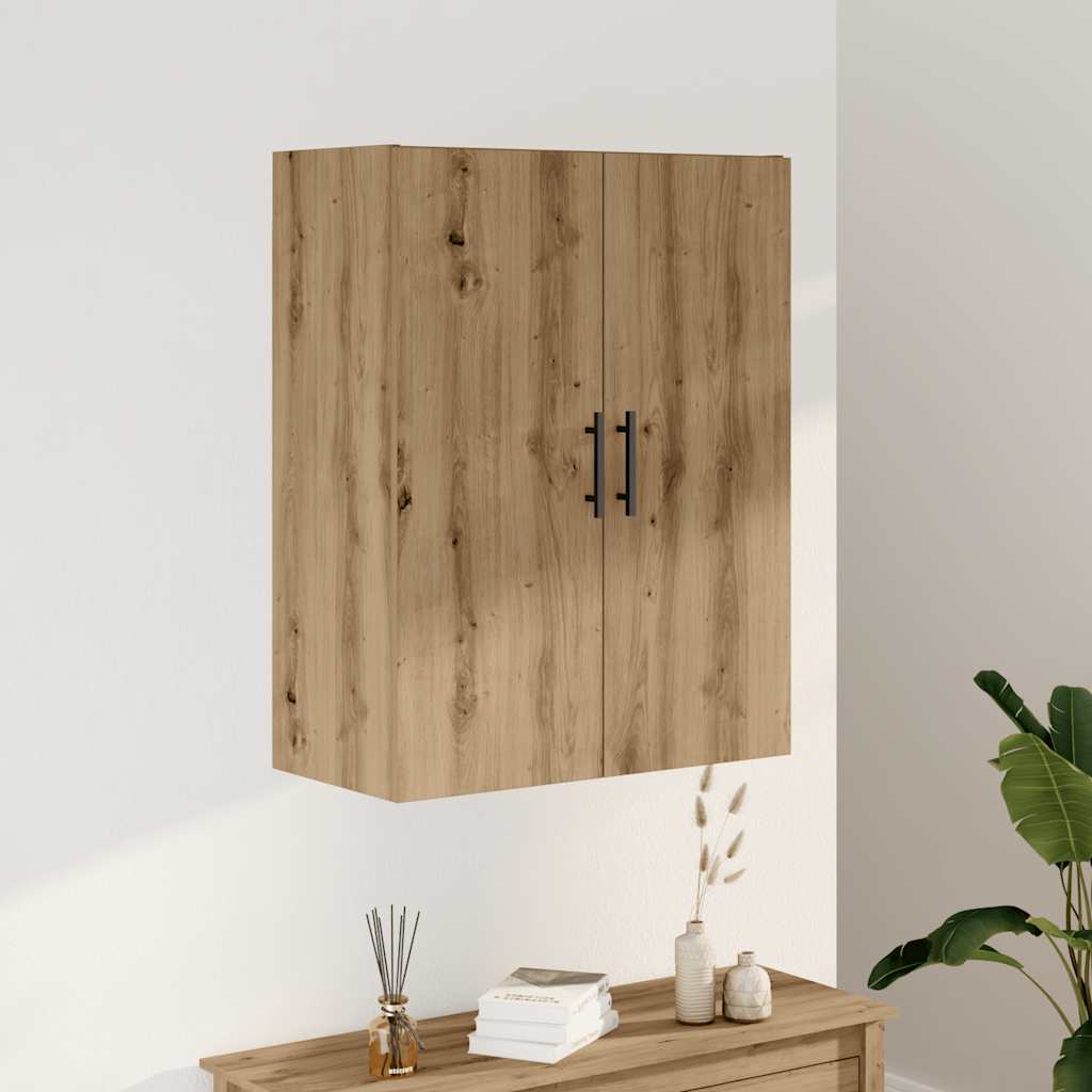 E-shop Multidom Nástenná skrinka dub artisan 69,5x34x90 cm