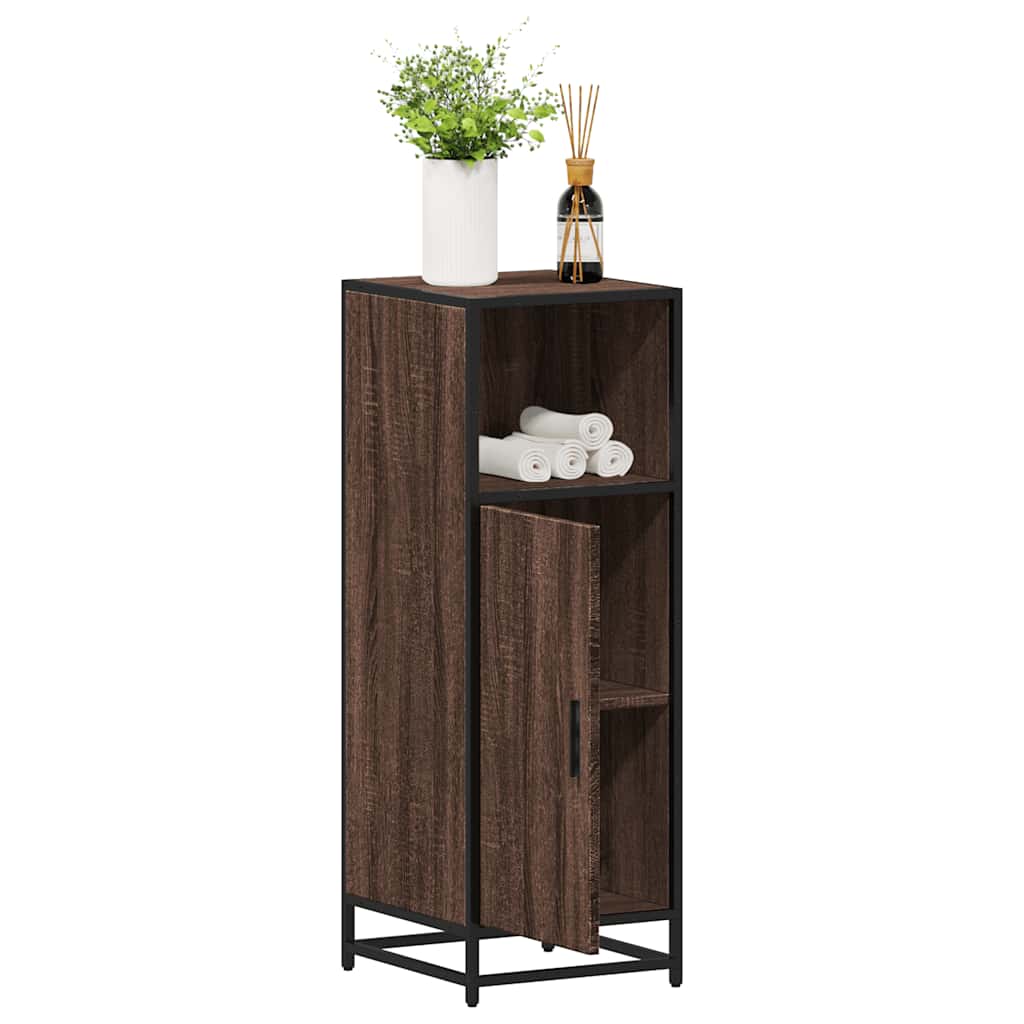 E-shop Multidom Kúpeľňová skrinka hnedý dub 35x37,5x100 cm kompozitné drevo