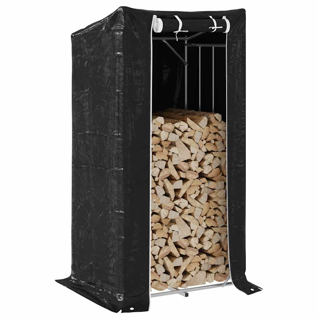 E-shop Multidom Regál na krbové drevo s pláštenkou 150x80x200 cm
