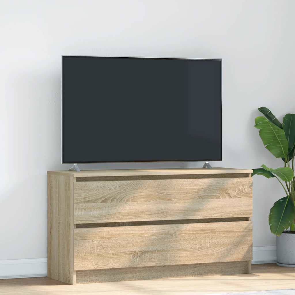 E-shop Multidom TV skrinka Dub Sonoma 100x35x54 cm Konštrukcia dreva