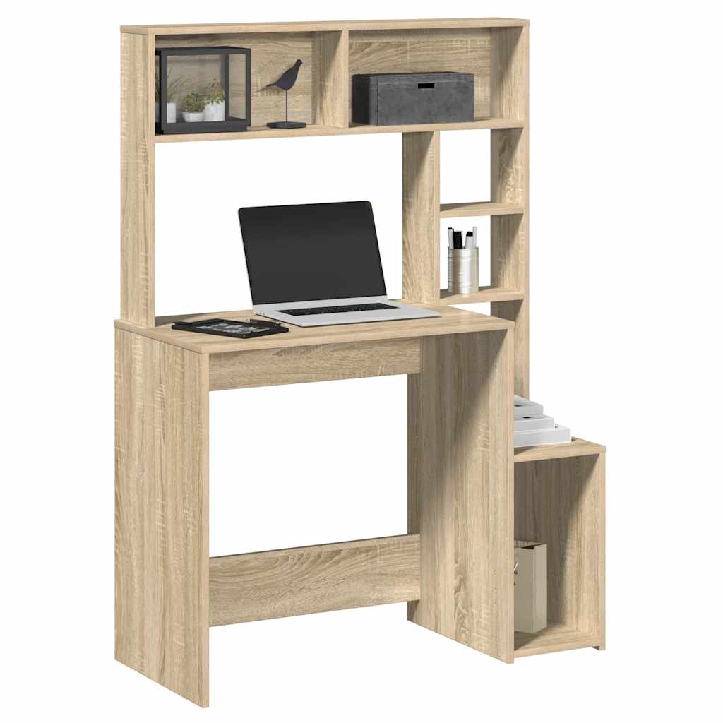 E-shop Multidom Stôl s policami Dub Sonoma 100x45x140 cm Konštruktérske drevo