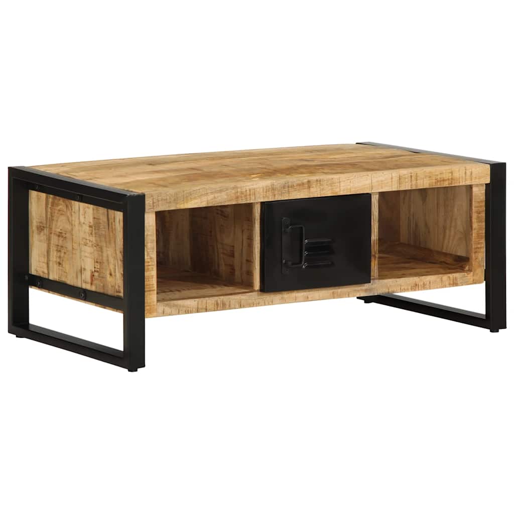 E-shop Multidom konferenčný stolík 90x50x36 cm masívne hrubé drevo mango