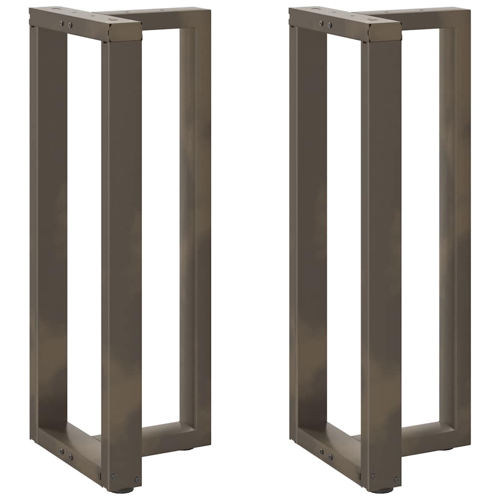 E-shop Multidom Nohy barového stola v tvare T, 2 ks, čierne, 50x35x(100-101) cm, oceľové