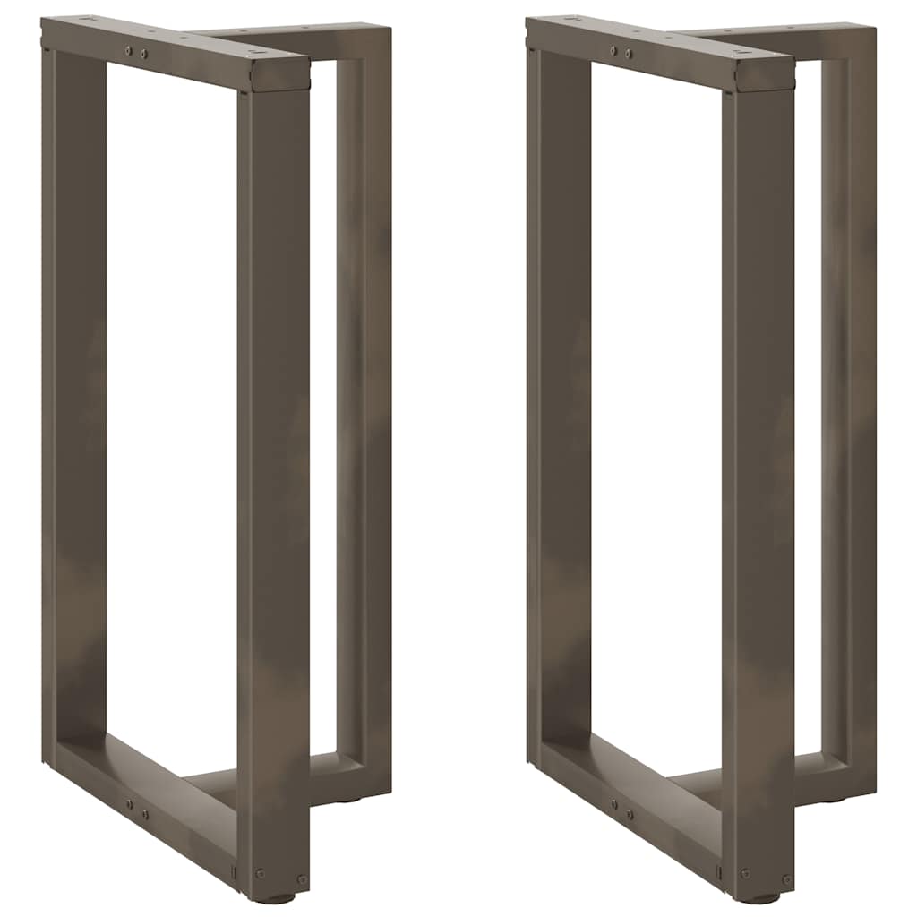 E-shop Multidom Nohy barového stola v tvare T, 2 ks, čierne, 60x35x(100-101) cm, oceľové