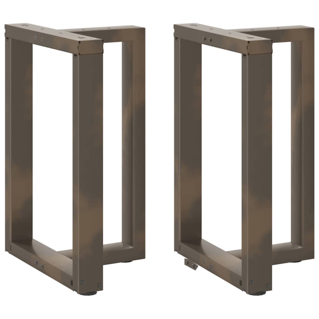 E-shop Multidom Nohy k jedálenskému stolu v tvare T, 2 ks, čierne, 60x35x(72-73) cm, oceľ
