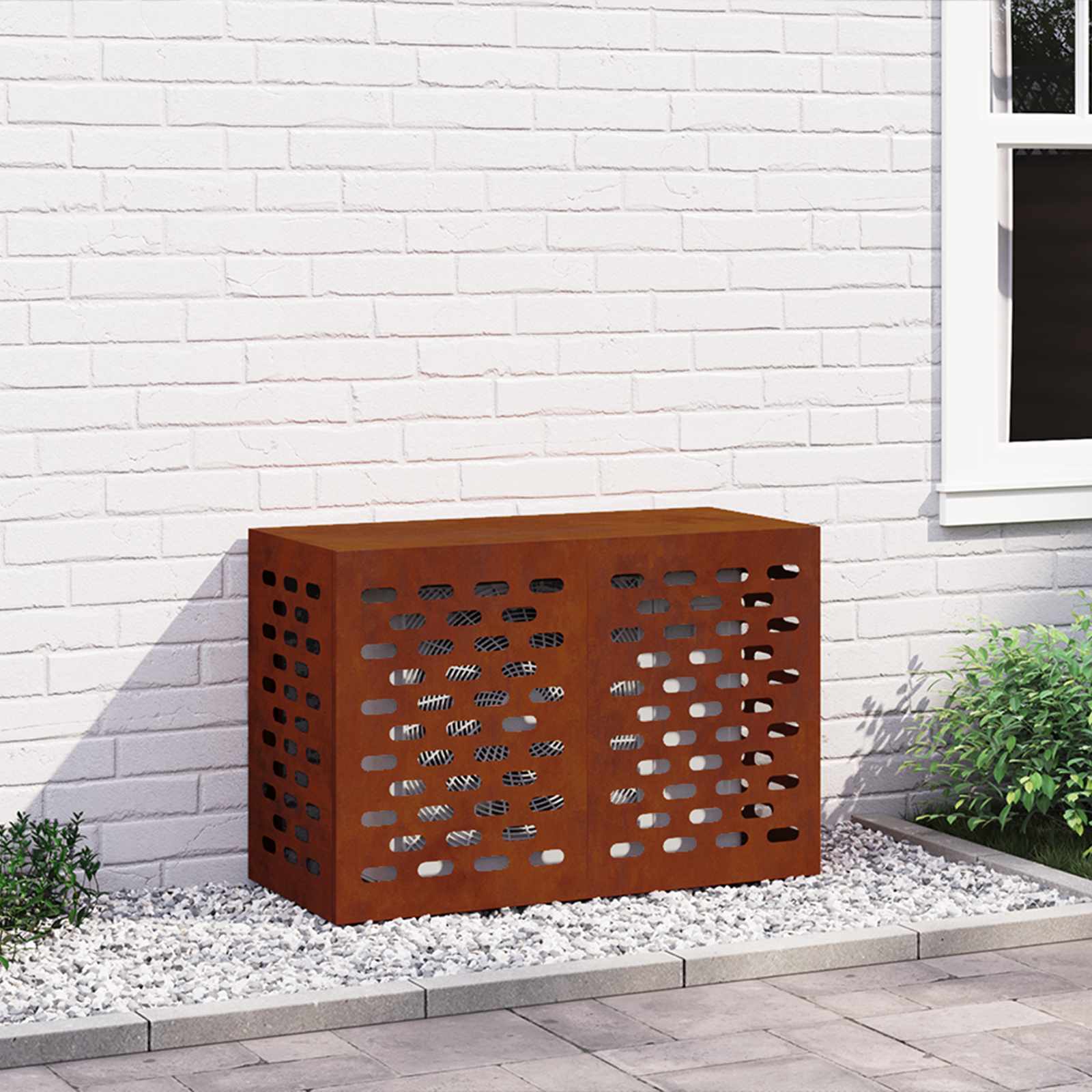 E-shop Multidom Kryt na klimatizáciu Hrdzavý 90 x 40 x 60 cm