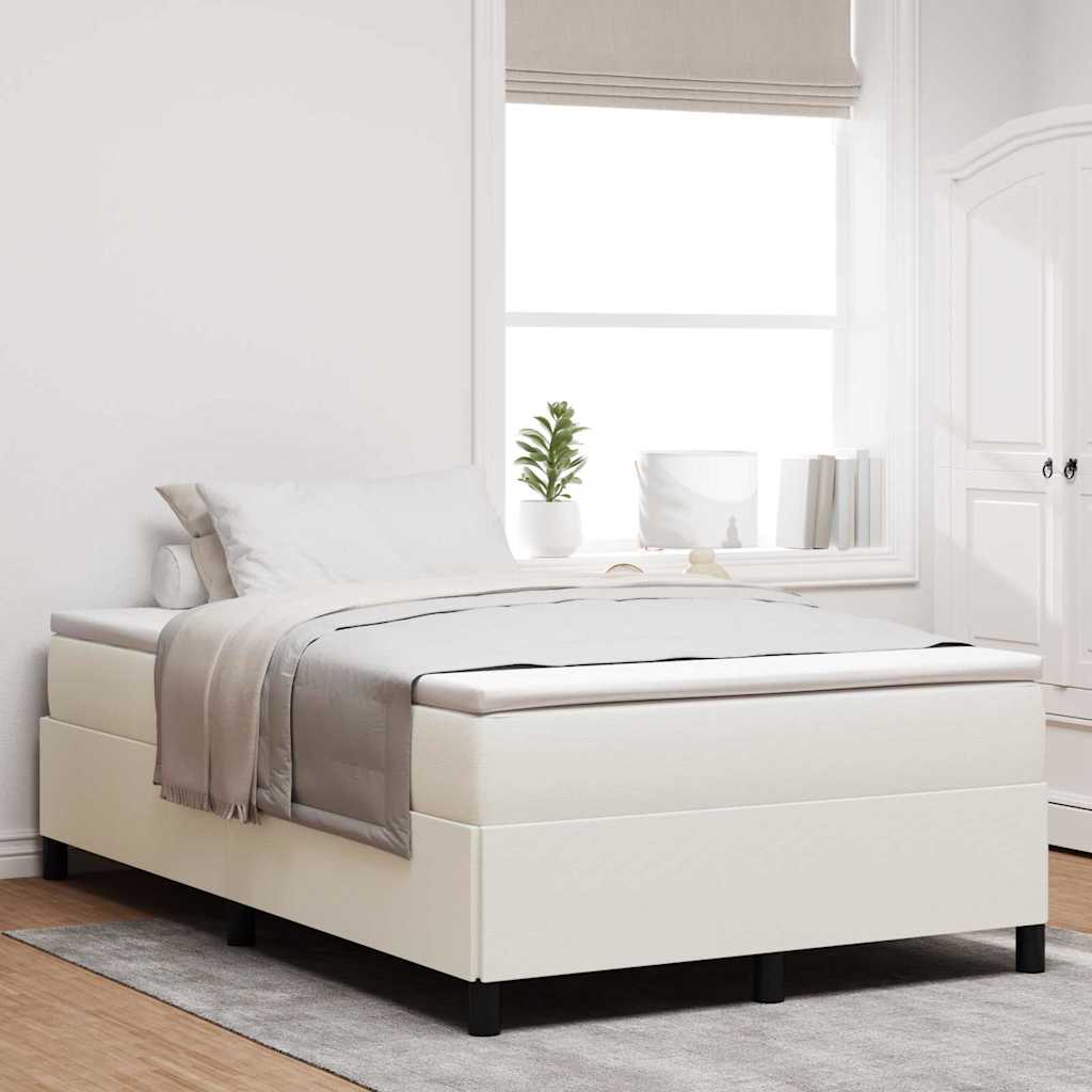 E-shop Multidom Posteľ s pružinovým rámom Krémová 120 x 190 cm