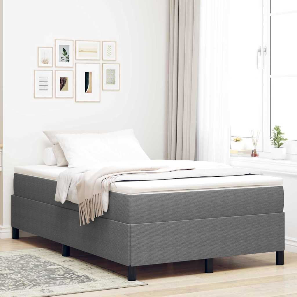 E-shop Multidom Posteľ s pružinovým rámom Svetlosivá 120 x 200 cm