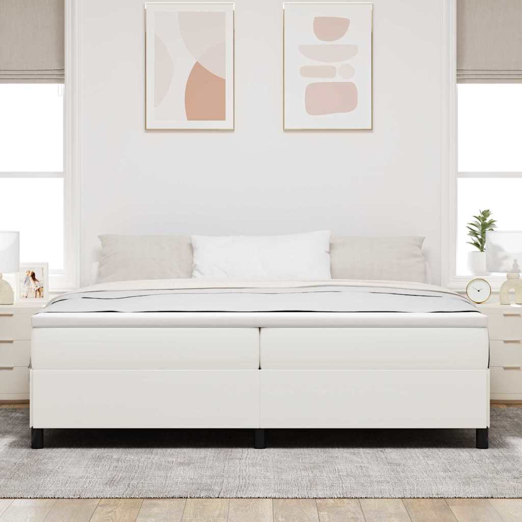 E-shop Multidom Posteľ s pružinovým rámom Krémová 200 x 200 cm