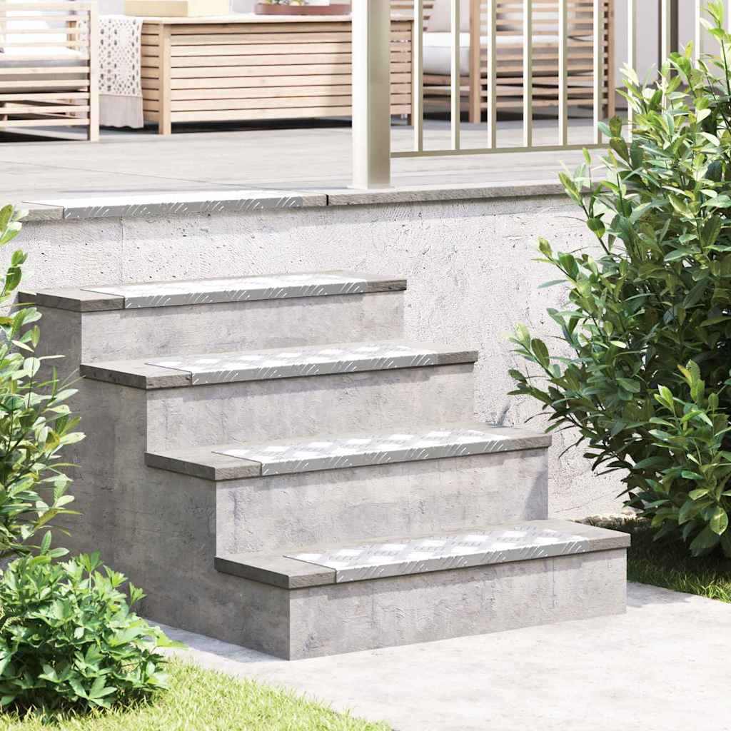 E-shop Multidom Schodový rošt 10 pcs Strieborná 60 x 18 x 2,5 cm Hliník