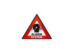 E-shop Samolepka výstražná NEDIS ALARM 5ks