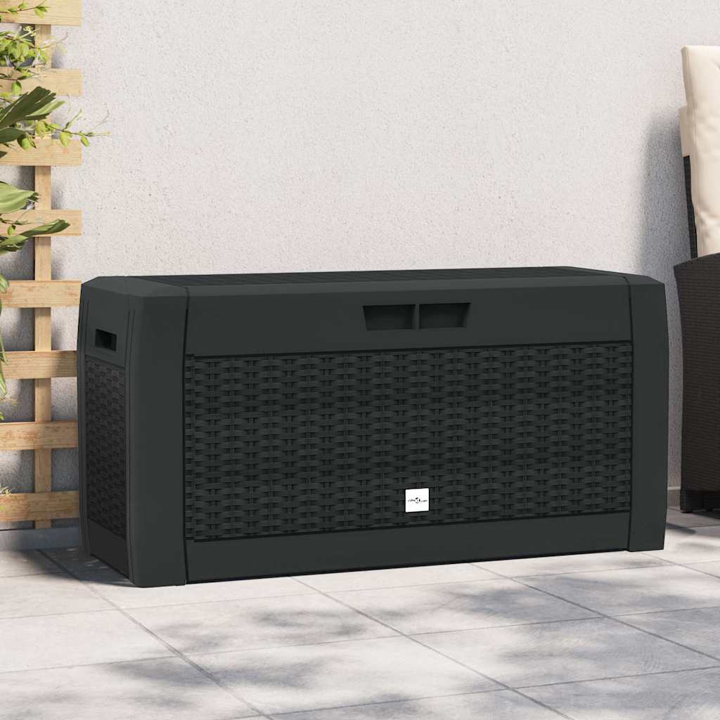 E-shop Multidom Záhradný úložný box antracitový 119x48x60 cm polypropylénový