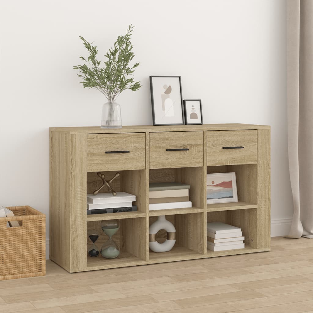 E-shop Multidom Komoda dub sonoma 100x30x59,5 cm spracované drevo