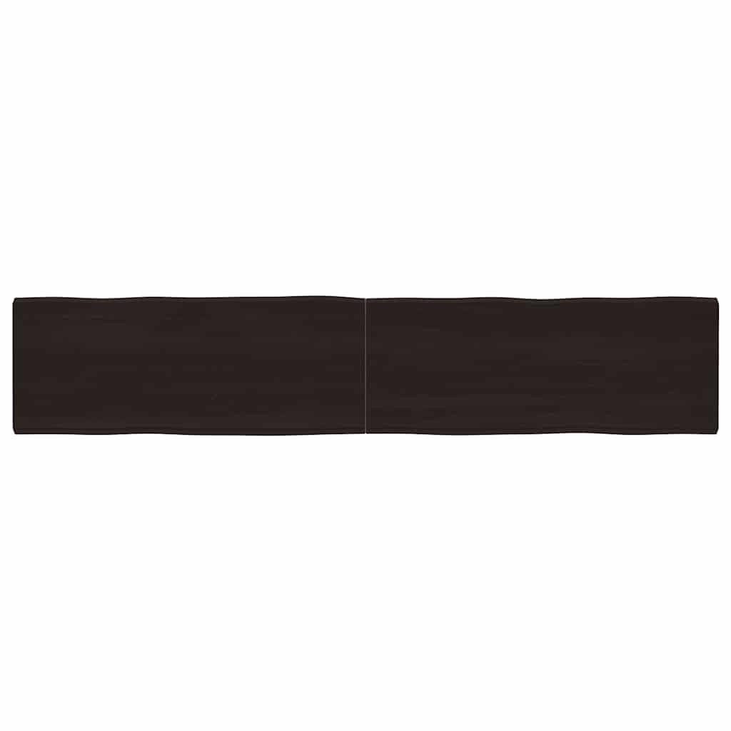 E-shop Multidom Stolová doska tmavohnedá 200x40x(2-4)cm ošetrený masív hrany