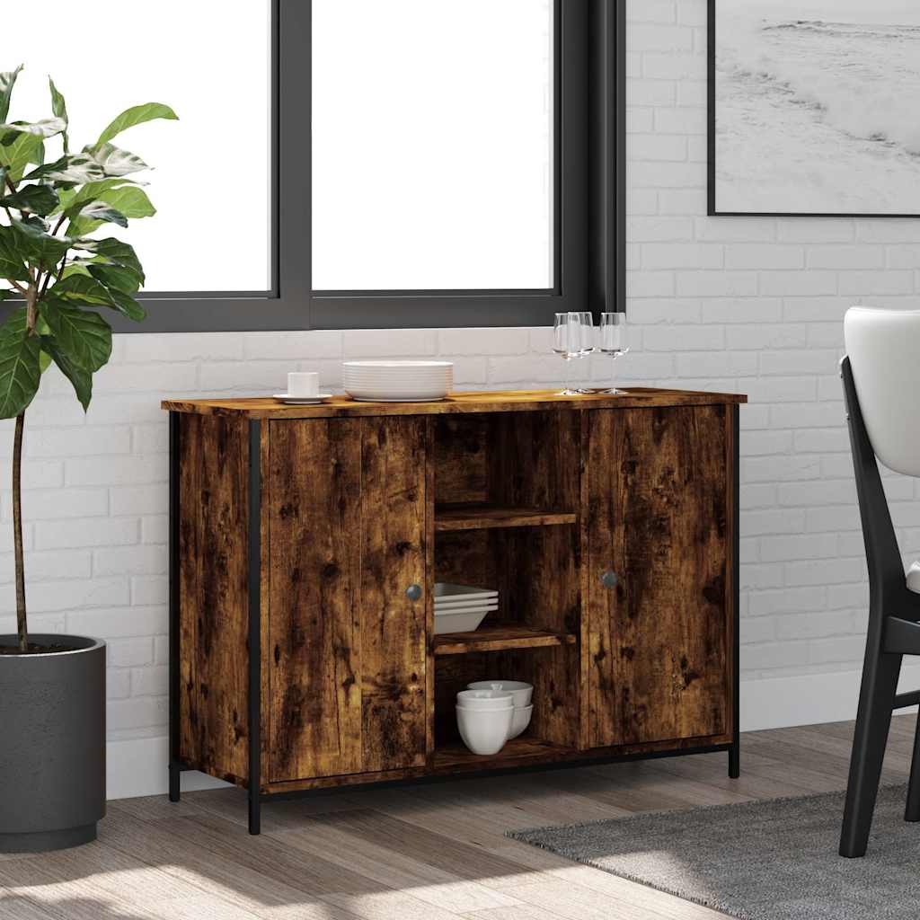 E-shop Multidom Komoda dymový dub 100x35x70 cm kompozitné drevo