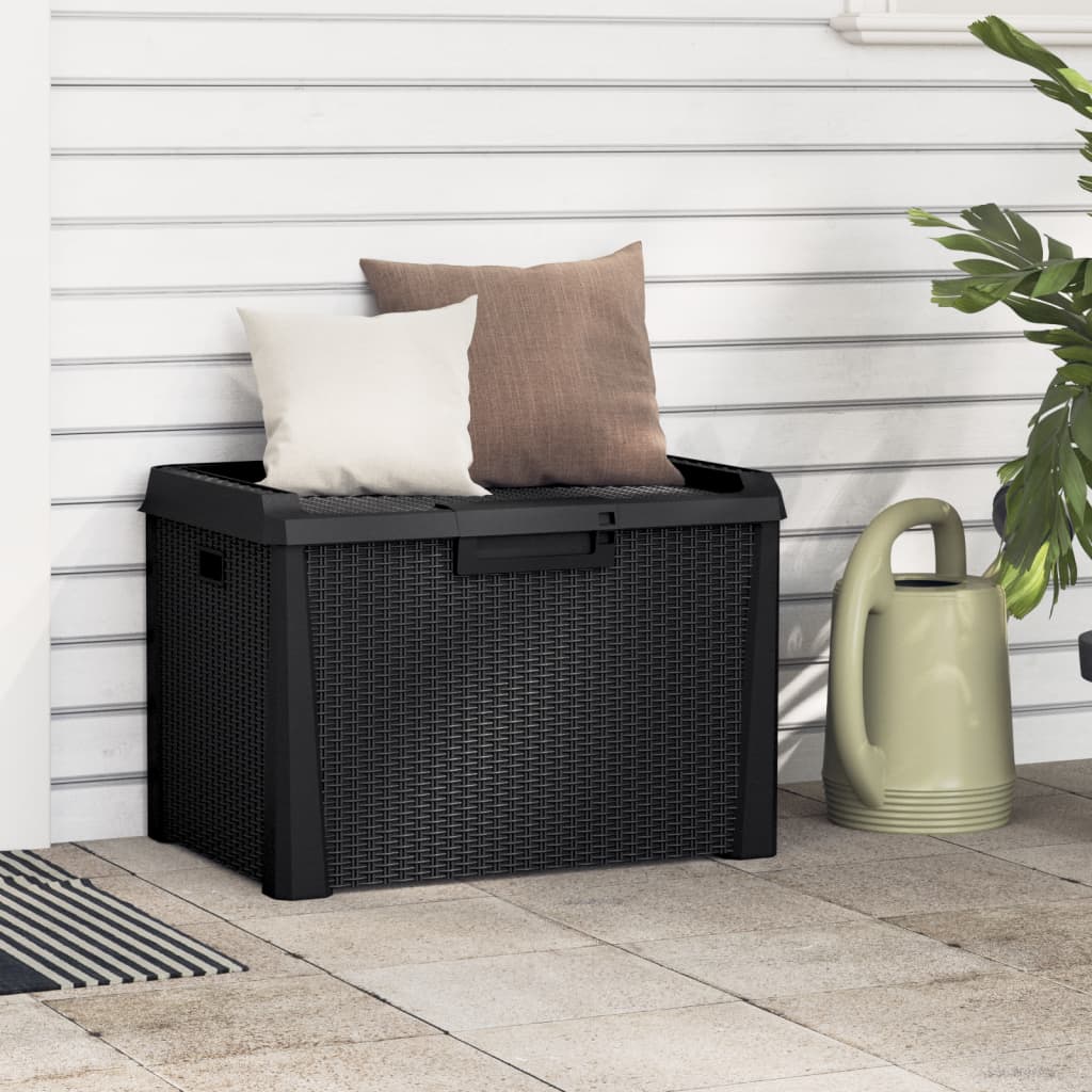 E-shop Multidom Záhradný úložný box antracitový 125 L PP