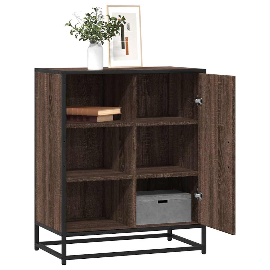 E-shop Multidom Komoda hnedý dub 62x35x76 cm kompozitné drevo