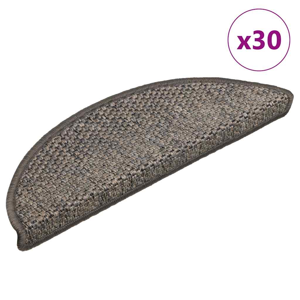 E-shop Multidom Samolepiace nášľapy na schody vzhľad sisalu 30 ks 56x17x3 cm