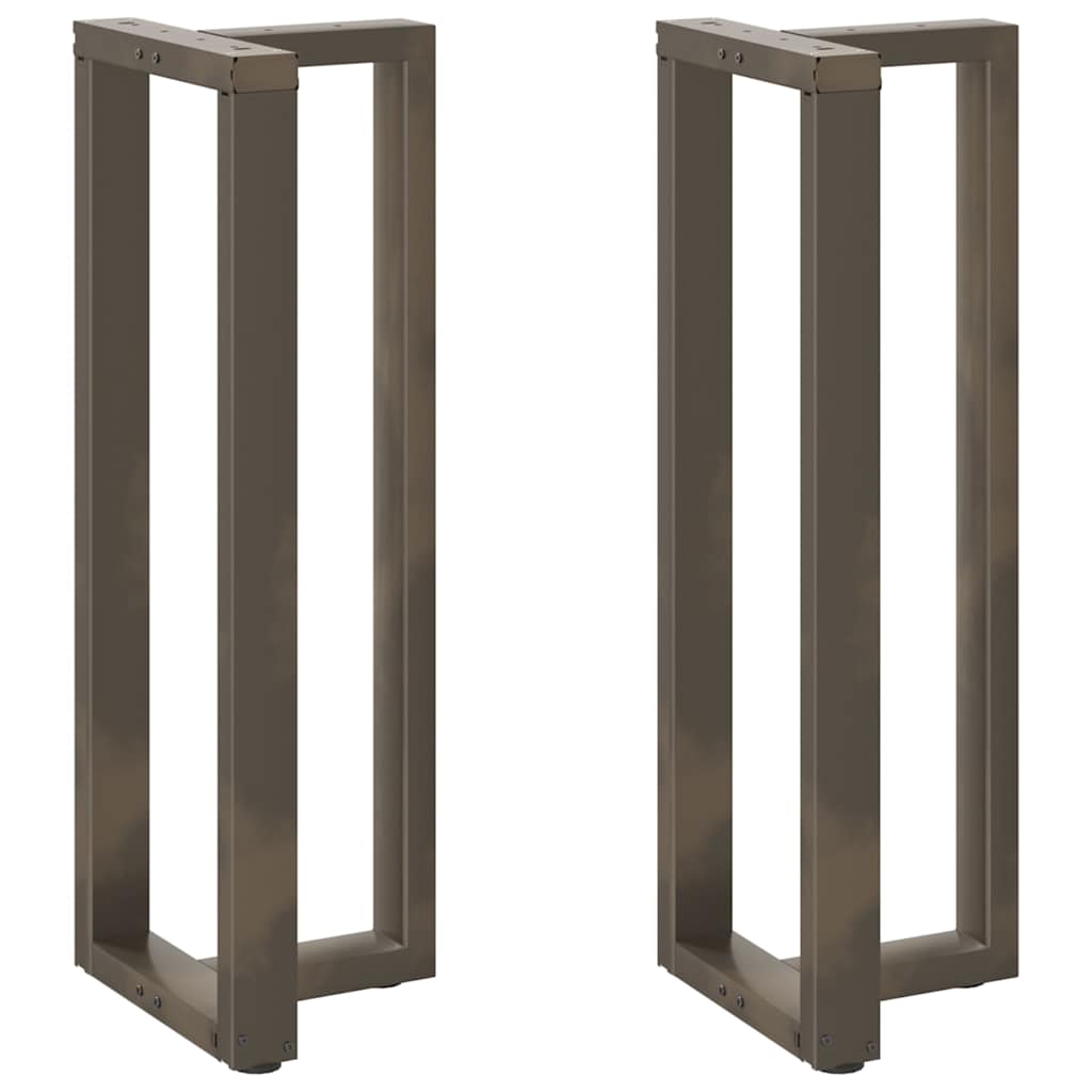 E-shop Multidom Nohy barového stola v tvare T, 2 ks, čierne, 40x35x(110-111) cm, oceľové