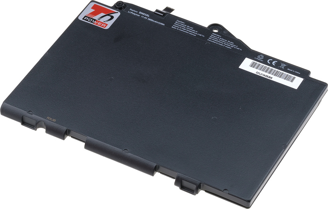Batéria T6 Power pre HP EliteBook 725 G3, 820 G3, 3800mAh, 43Wh, 3cell, Li-pol