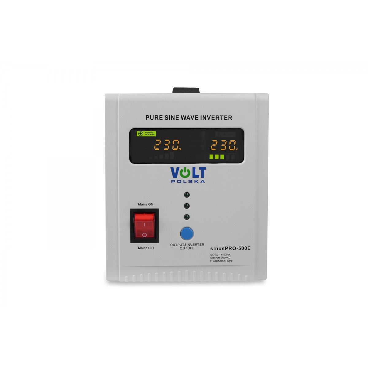 Záložný zdroj UPS VOLT Sinus Pro 500 E 12/230V 500VA 350W, čistý sínus