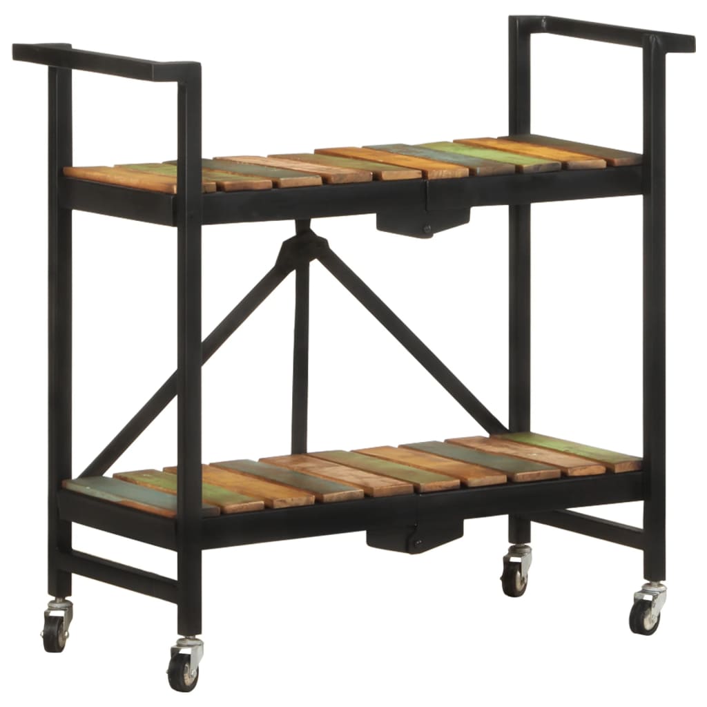 Multidom Kuchynský vozík 87x36x81 cm masívne recyklované drevo