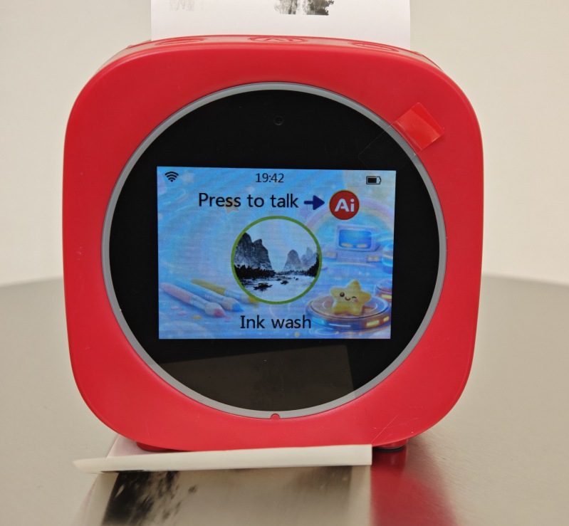 Ai hračka Mini tlačiareň Openbox X16 prenosná, hlasové ovládanie