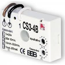 ELEKTROBOCK 08840140 - Časový spínač CS3-4B pro ventilátory se zpožděním bez nulového vodiče