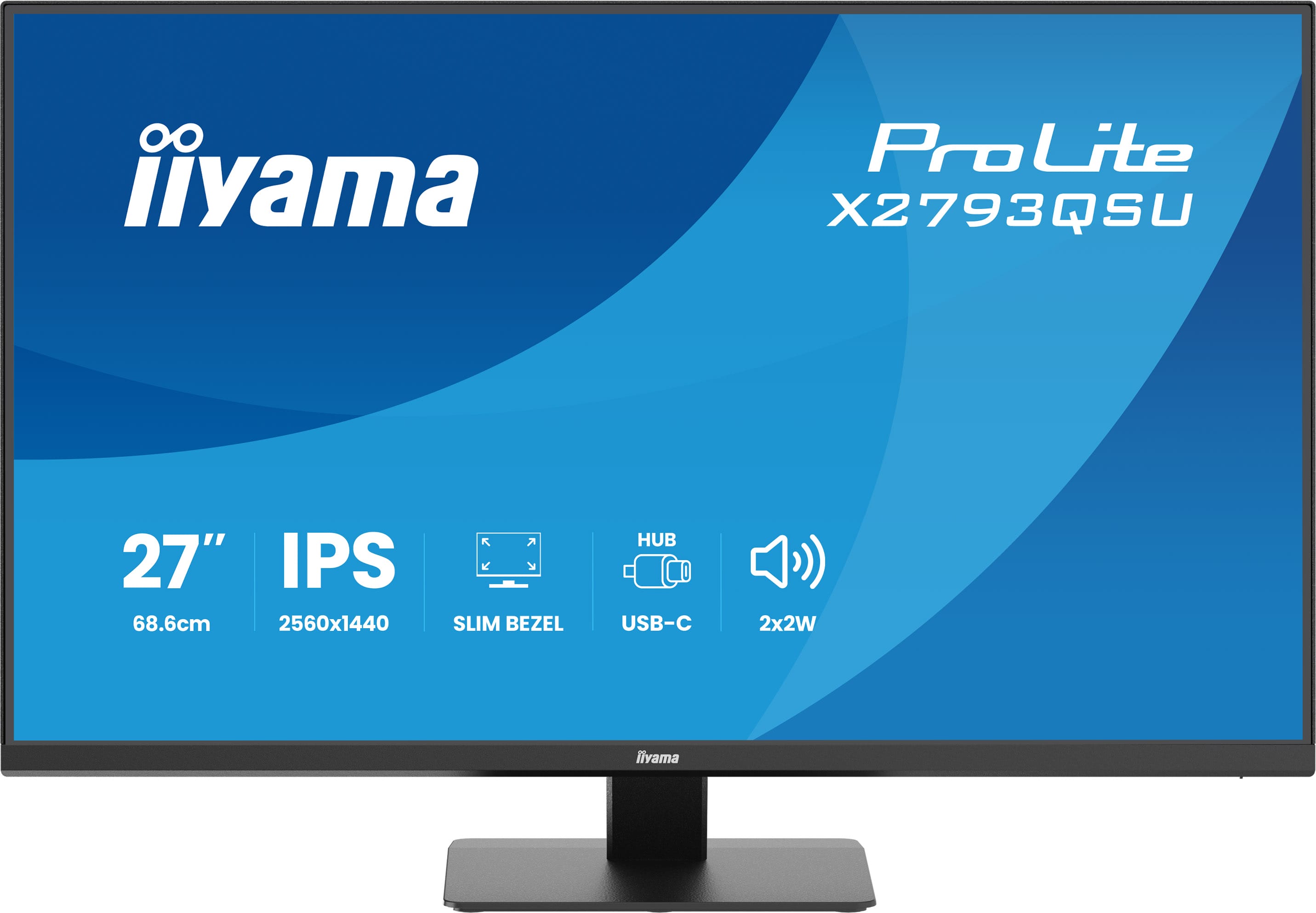 iiyama ProLite/X2793QSU-B1/27''/IPS/QHD/75Hz/1ms/Čierna/3R