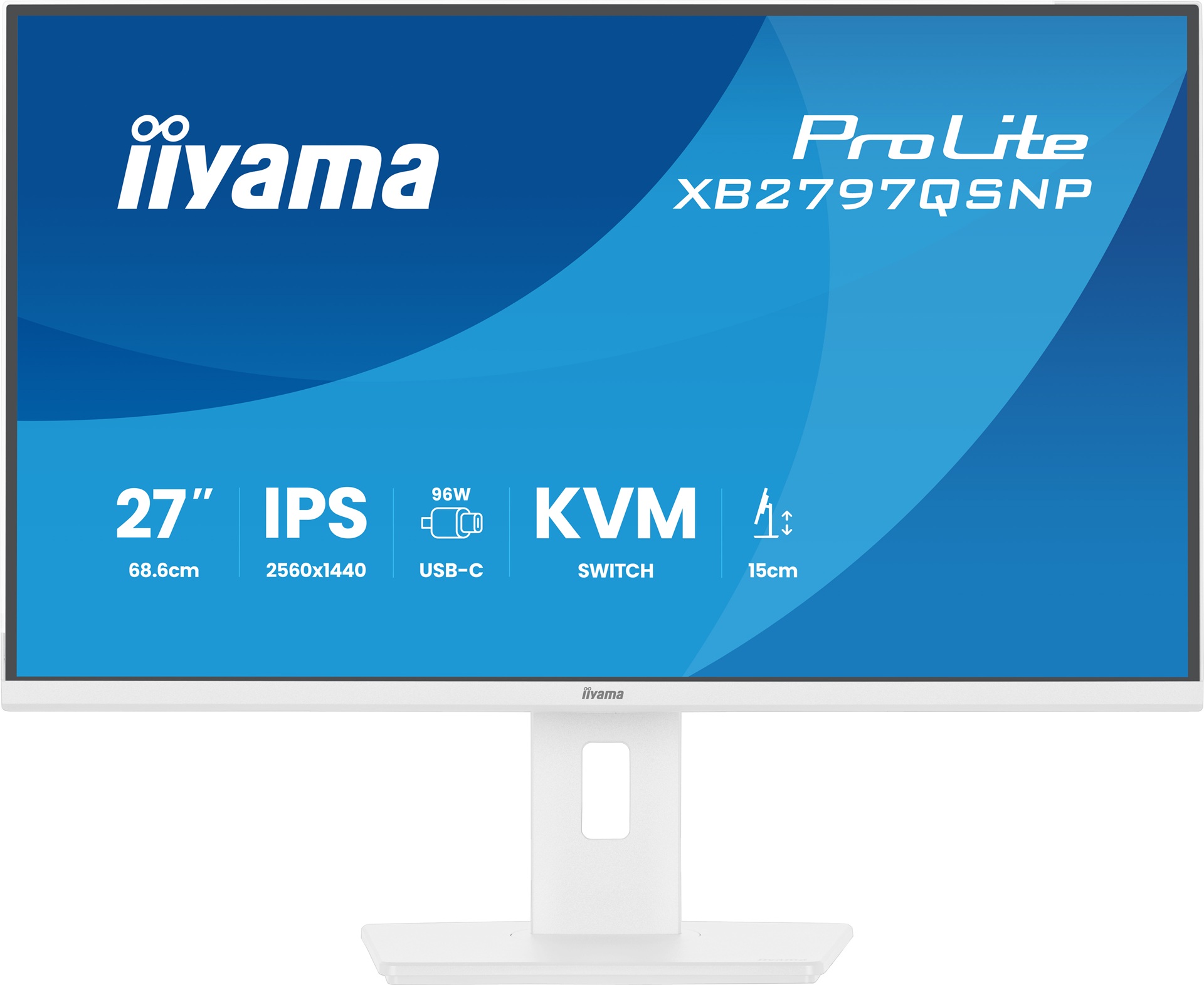 iiyama ProLite/XB2797QSNP-W1/27''/IPS/QHD/75Hz/1ms/Biela/5R
