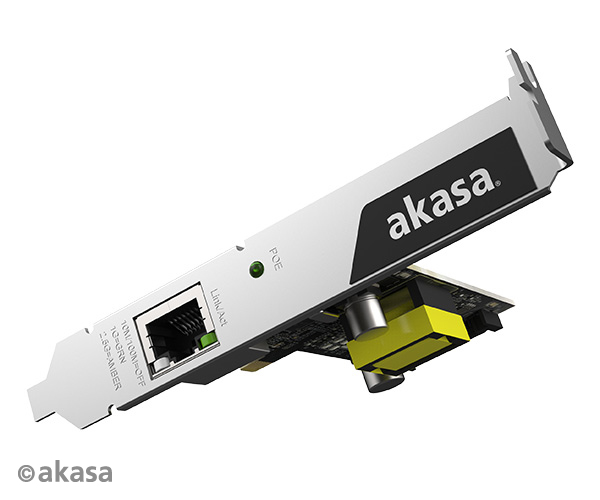 AKASA 2.5 Gigabit PCIe sieťová karta s PoE
