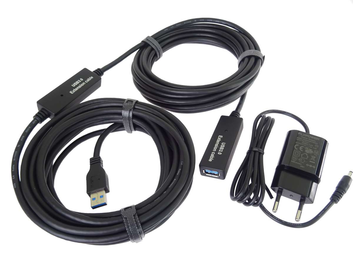 PremiumCord USB 3.0 repeater a predlžovací kábel A/M-A/F 10m