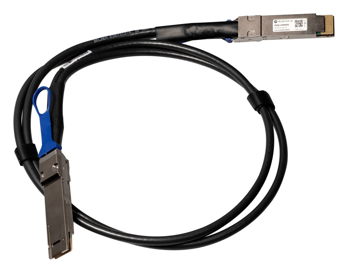 MikroTik DDQ+DA0001, QSFP-DD 400G DAC kábel 1m
