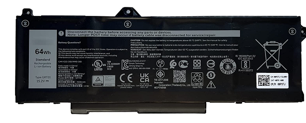 Dell Batéria 4-cell 64W/HR LI-ON pre Latitude 5421,5521, 5431, 5531, Procision 3470, 3561,3571