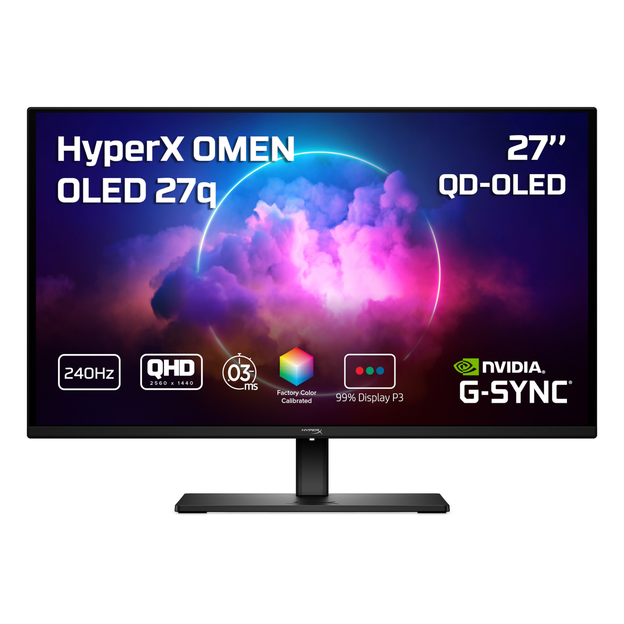 HyperX OMEN/27q/27,6''/QD-OLED/QHD/240Hz/0,03ms/Čierna/3R