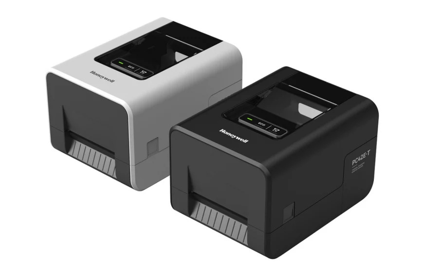 Honeywell - PC42E-T, USB, Ethernet, 300dpi, White, 1&0.5'', no power cord
